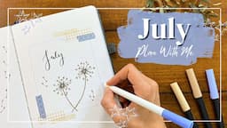 Minimal & Charming Dandelions🌼✨ July Bullet Journal Set Up! | PLAN WITH ME