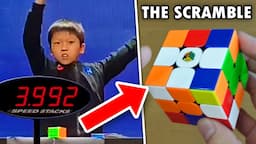 Legendary 4.48 Rubik's Cube WORLD RECORD Average by YiHeng Wang