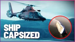 Stranded Crew On Capsized Ship Desperately Need Rescuing | Saved on Camera