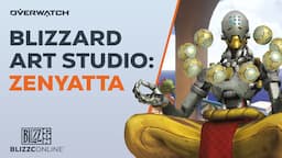 BlizzConline 2021 | Blizzard Art Studio - Zenyatta | Overwatch