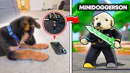 I taught MY DOG how to play Roblox!