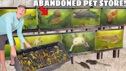 Saving EVERY Fish From ABANDONED PET STORE!