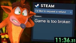 Can I Beat All 3 Crash Bandicoot Games And Get a Steam Refund?