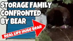 Huge BEAR walks right into our camp This was a close call