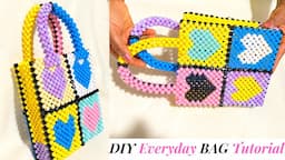 HOW TO MAKE A BEADED BAG/HOW TO MAKE EVERYDAY BEADED BAG STEP- BY STEP/PEARL BEADED BAG/DIY BEAD BAG