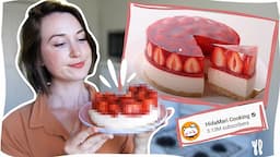 I made that STRAWBERRY CHEESECAKE by HidaMari Cooking // RECIPE REVIEW //