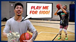 HE IS UNREAL!! Beat Me in 1v1 for $100 Challenge!