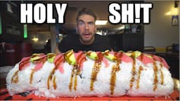 ONLY 25 MINUTES?! ATTEMPTING THE BIGGEST SUSHI ROLL CHALLENGE IN AMERICA | Joel Hansen