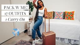 Packing Hacks for Carry on Luggage - 2 Week Vacation, 1 Carry on Suitcase