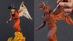 Sculpting GOKU ''We Were Angels'' | Dragon Ball Z [ Akira Toriyama Tribute ]