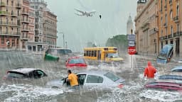 Dramatic Footage from Spain! Scary Flooding Destroyed half the city, evacuation of the population