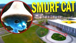 Drone Catches SMURF CAT IN REAL LIFE!! *WE LIVE WE LOVE WE LIE*