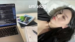 UNI VLOG👩🏻‍💻 Compsci student life, coding assignment, CASETiFY unboxing, library study sessions