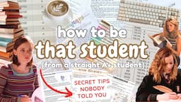 Become a top 1% student ✨💯 study tips, organization hacks, and motivation to always get straight A's