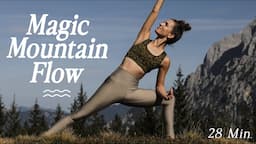 Yoga Ganzkörper Flow für alle Level | Kraft, Klarheit, Balance | 28 Min. Magic Mountain Flow ⛰️