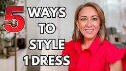 Style Tips to expand your wardrobe! A little black  dress styled five different ways #petitefashion