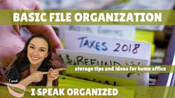 FILE ORGANIZATION TIPS FOR HOME OFFICE | IMPORTANT DOCUMENT STORAGE IDEAS