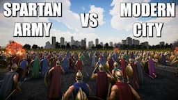 Spartan Army Vs Modern City - Ultimate Epic Battle Simulator 2