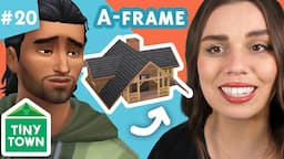 Building a Tiny Log Cabin! 🏠 Sims 4 TINY TOWN 🧡 Orange #20