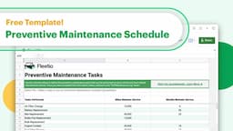 Creating a Preventive Maintenance Schedule Spreadsheet (w/ Free Template) | Fleet Management Tools