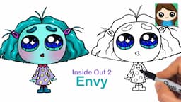 How to Draw Envy Easy | Inside Out 2