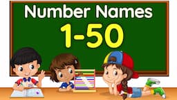 Number names | Number Names 1-50| Number spelling | Learn Numbers |Number 1-50 | #numbername #number