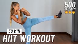 30 Min Fat Burning HIIT Workout - Full body Cardio, No Equipment