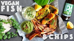 BEER BATTERED VEGAN FISH & CHIPS | Crispy vegan fish & chips recipe