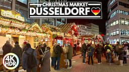 🇩🇪 Düsseldorf Germany in 2023🎄Christmas Lights and Markets✨4K HDR 60FPS Walking Tour