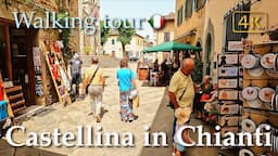 Castellina in Chianti (Tuscany), Italy【Walking Tour】History in Subtitles - 4K