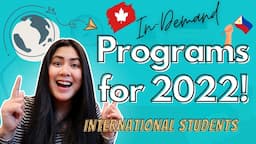 TOP 7 IN DEMAND PROGRAMS FOR 2022 for International students | Study, and Immigration to Canada