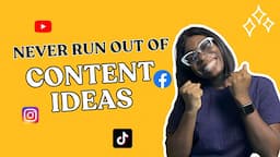 5 WAYS TO GENERATE ENDLESS CONTENT IDEAS AS A SOCIAL MEDIA MANAGER