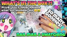 📦 What's in the box?! | NAIL MAIL HAUL & SWATCHING | How to use FOIL GEL | Nail art transfer foils