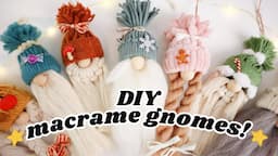 Macrame Gnome Ornament DIY Tutorial (3 Different Ways!)