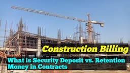 What is Security Deposit in Construction Contracts / Bills ? - Construction Bill Retention Money