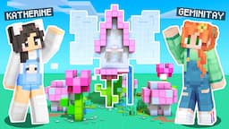 💜Minecraft FAIRY Build Battle vs GEMINITAY!