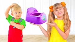 Diana and Roma help Oliver Potty Train