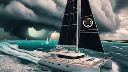 #238 Solo Sail - Heading STRAIGHT for a Hurricane and got LUCKY | Sailing Sisu Leopard 45 Catamaran