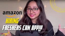 5 Fresher Jobs Amazon is Hiring| Any Graduate can apply| WORK FROM HOME