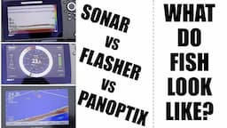 What do Fish Look Like on Sonar vs Flasher vs Panoptix [Ice Fishing]