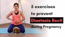 5 Simple Exercises to Prevent Diastasis Recti during Pregnancy | 10 Mins Prenatal Yoga to prevent DR