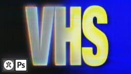 Retro VHS / CRT Text Effect in Photoshop (FREE DOWNLOAD!)