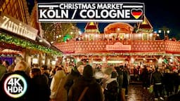 🇩🇪 Köln / Cologne Germany Christmas Market in Winter 2023✨4K HDR Walking Tour