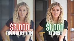 $3,000 Full Frame vs $1,000 APS-C Camera Setup for Portraits