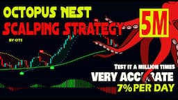 5 Minute Scalping Strategy: Never Loss Again With Octopus Nest Trading System, At Least +7% Per Day