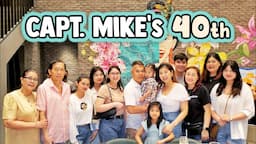 MIKE'S 40TH BIRTHDAY AT LUGANG CAFE | MALI YUNG CAKE?! | Bing Vlogs