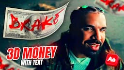 CRAZY 3D MONEY EFFECT WITH TEXT or LYRICS (After Effects)