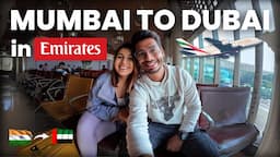 Mumbai to Dubai in Emirates - Free Lounge Access, Flight Guide, Room Tour & More