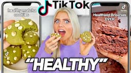 Testing TikTok's Most VIRAL "Healthy" Desserts