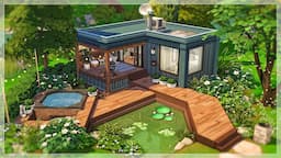 CONTAINER HOME 🌿 | The Sims 4 Speedbuild | No CC